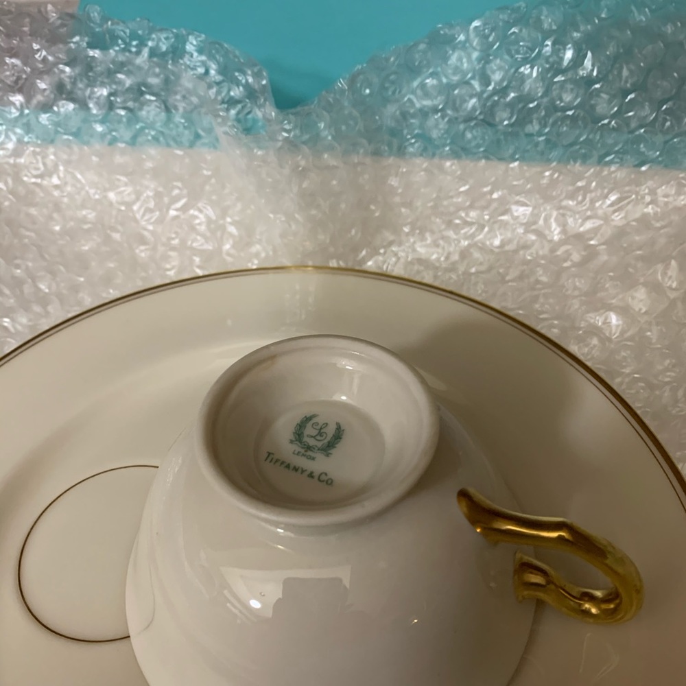 Tiffany&co lunch 1 cup 1 snack plate set. - Picture 5 of 5
